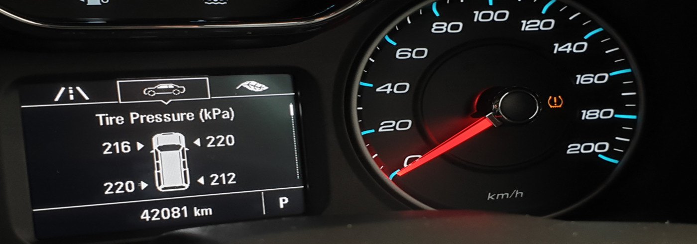 Programming Tire Pressure Sensors on Car Dashboard