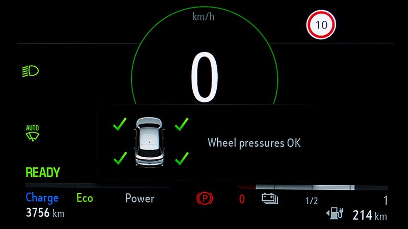 Tyre Pressure Monitoring System in Dashboard