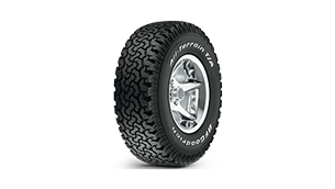 Terrain tires mounted on sports rims