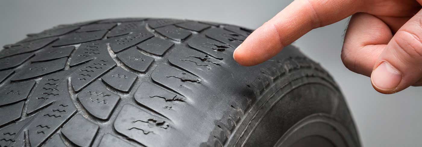 closeup of tires offered at the Creamery Tire shop