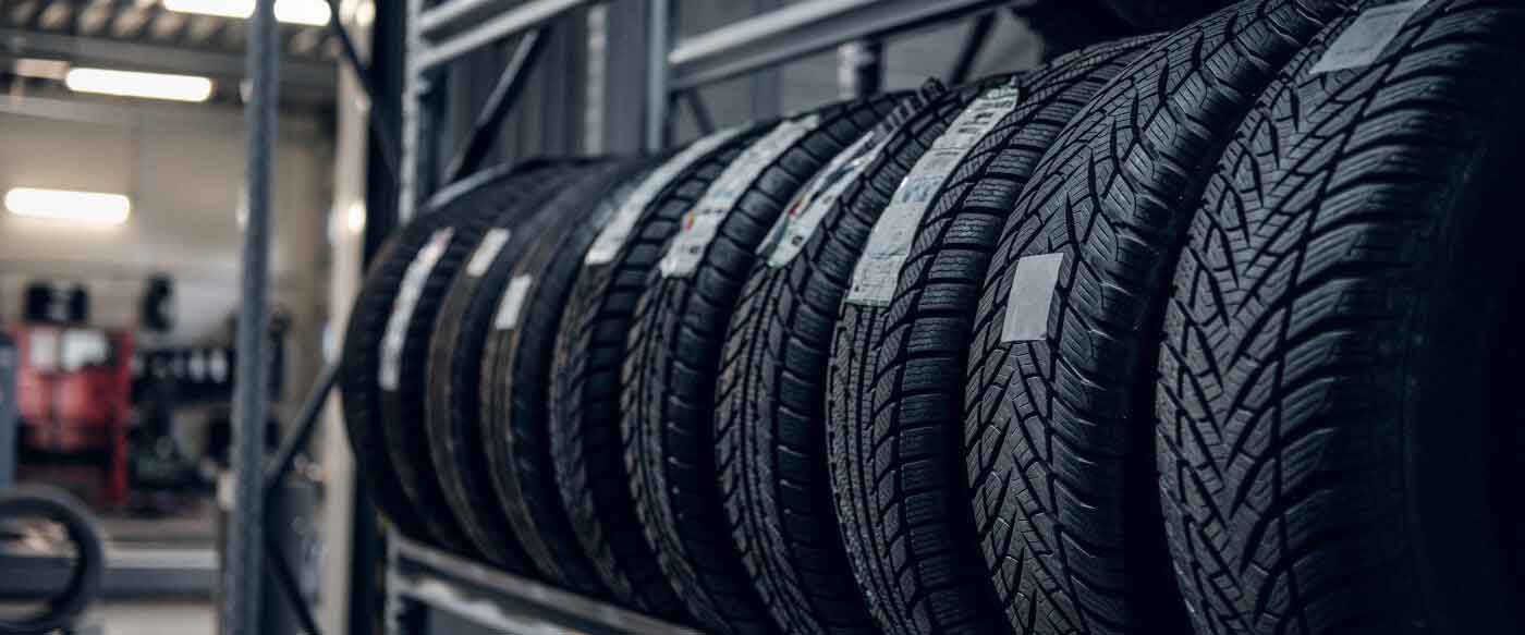 shelves with all-terrain tires offered at Creamery Tire